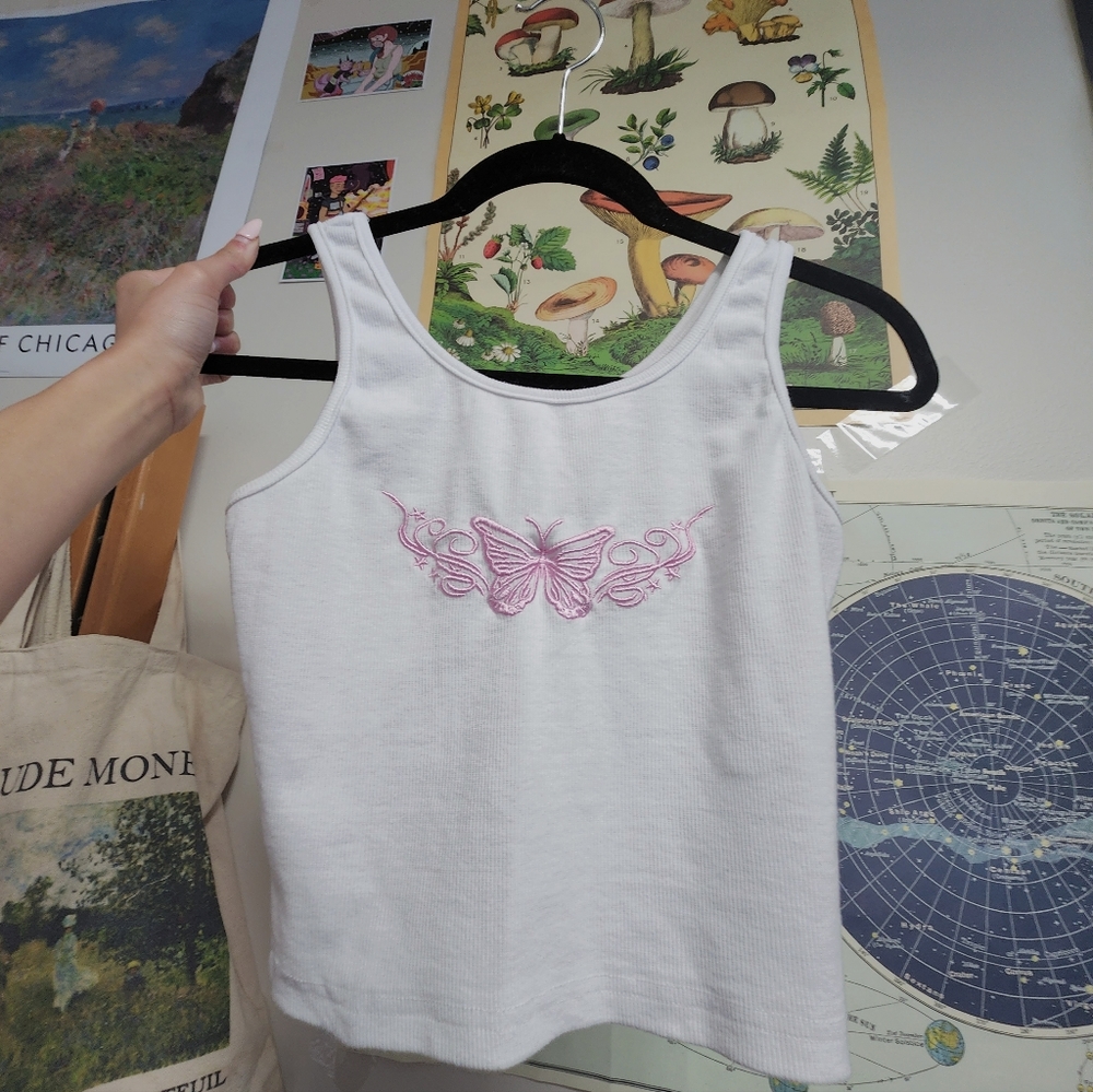 Y2k butterfly tank
